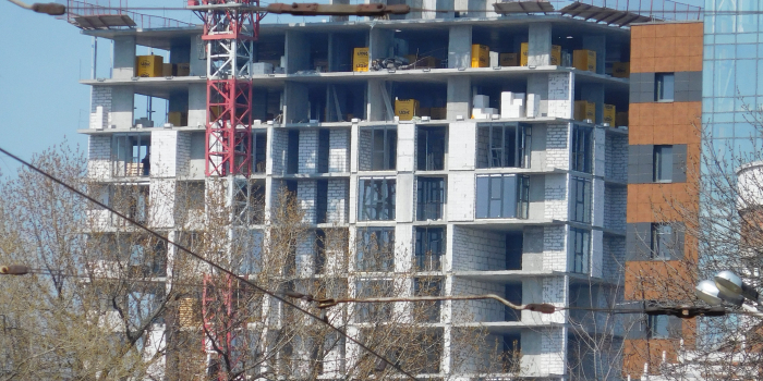 Строительство комплекса, апрель 2017