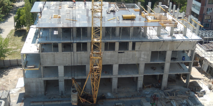 Строительство комплекса, июль 2017