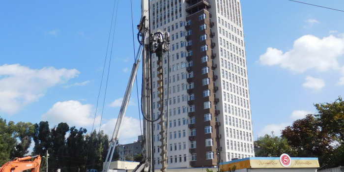 Строительство ЖК, сентябрь 2017