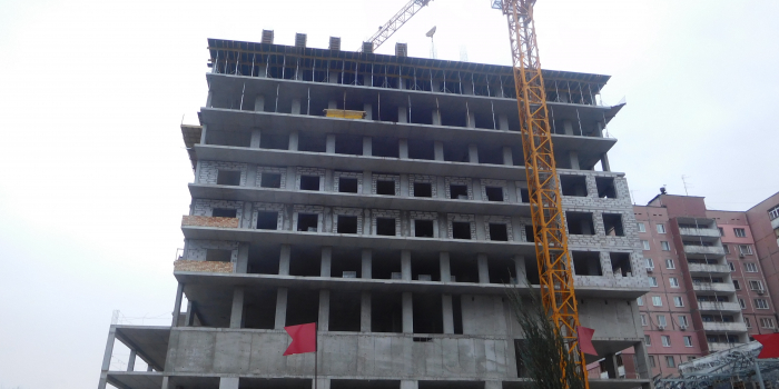 Строительство ЖК, октябрь 2017