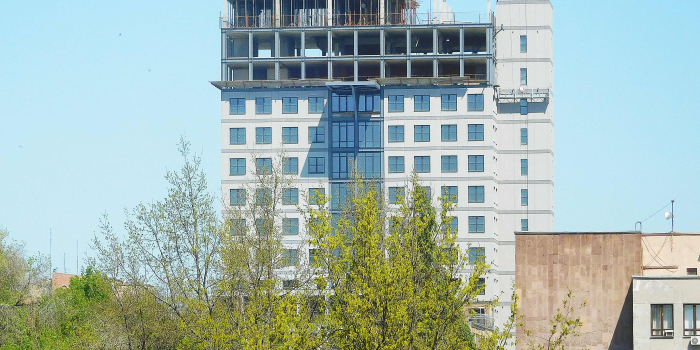 Строительство ЖК, апрель 2018