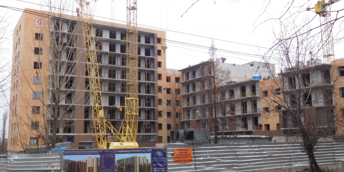 Строительство комплекса, март 2017