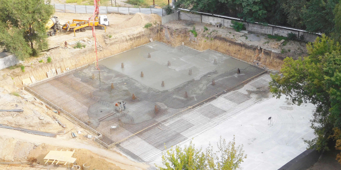 Строительство ЖК, сентябрь 2018