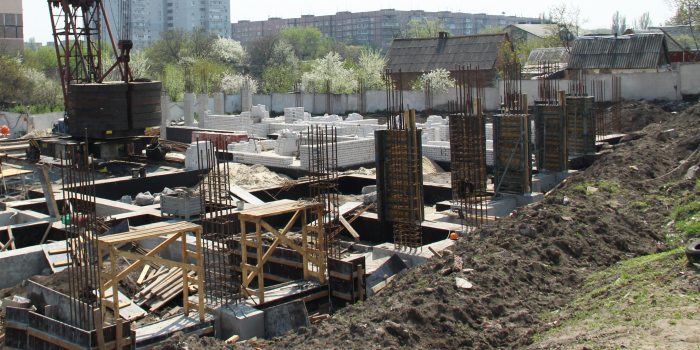 Строительство ЖК, апрель 2019