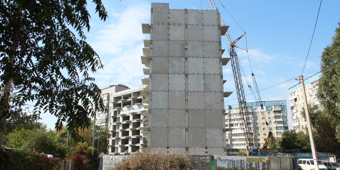 Строительство ЖК, сентябрь 2019